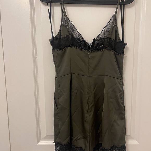 BEBE olive green romper - Picture 2 of 3